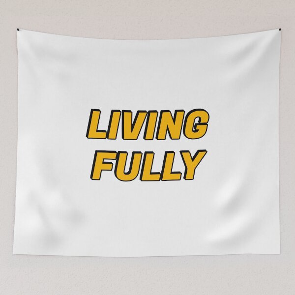 Item preview, Living Fully yellow designed and sold by Inspirationmotivation.