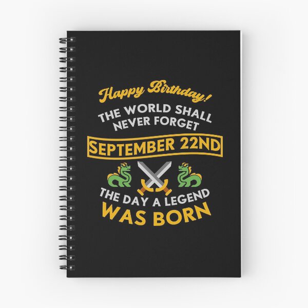 Item preview, September 22nd The Day A Legend Was Born Dragons And Swords Design (Light) designed and sold by Graograman.