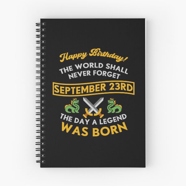 Item preview, September 23rd The Day A Legend Was Born Dragons And Swords Design (Light) designed and sold by Graograman.
