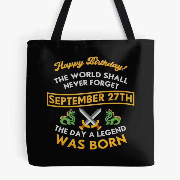 Item preview, September 27th The Day A Legend Was Born Dragons And Swords Design (Light) designed and sold by Graograman.