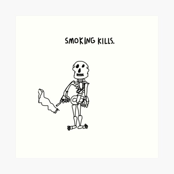 Smoking Kills Art Print