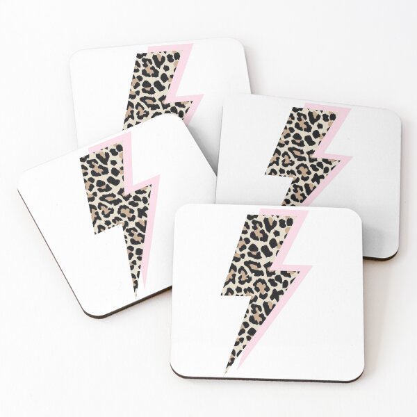 Item preview, Pink and Cheetah Lightning Bolt designed and sold by polkadotpiper29.