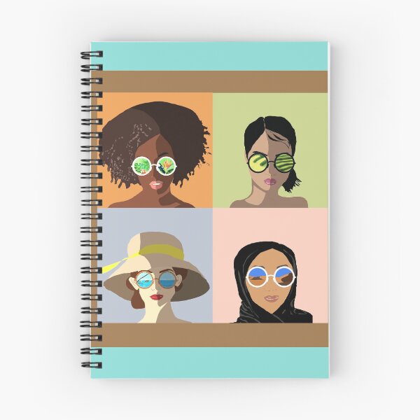 Item preview, Four women inspired by the song by nina Simone, my name is ... reflections of four different universes around the world, digital mixed painting and watercolor skiair designed and sold by skiair.