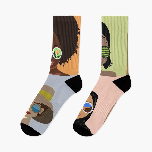 Item preview, Four women inspired by the song by nina Simone, my name is ... reflections of four different universes around the world, digital mixed painting and watercolor skiair designed and sold by skiair.