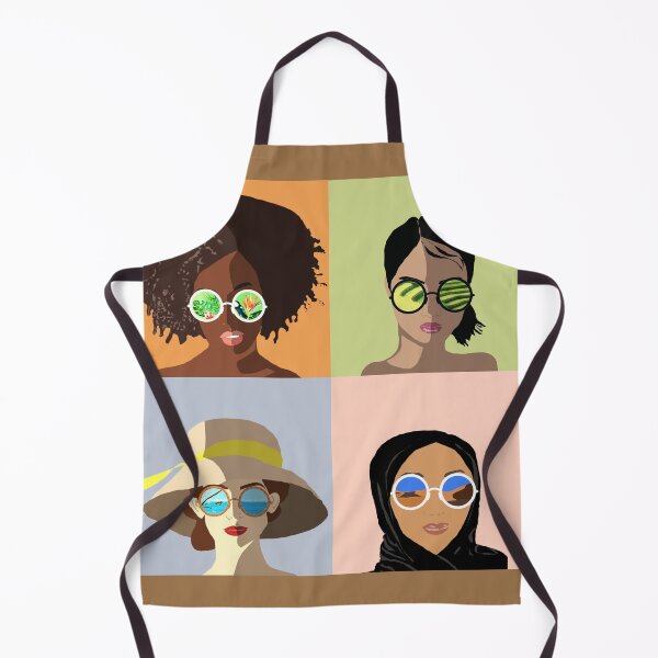 Item preview, Four women inspired by the song by nina Simone, my name is ... reflections of four different universes around the world, digital mixed painting and watercolor skiair designed and sold by skiair.