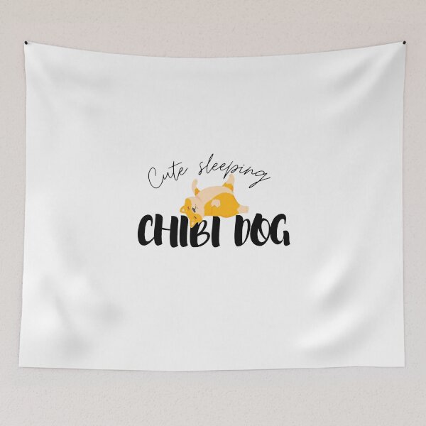 Item preview, cute sleeping chibi dog gift dogs lover gift chibi lover designed and sold by KUKUYET.