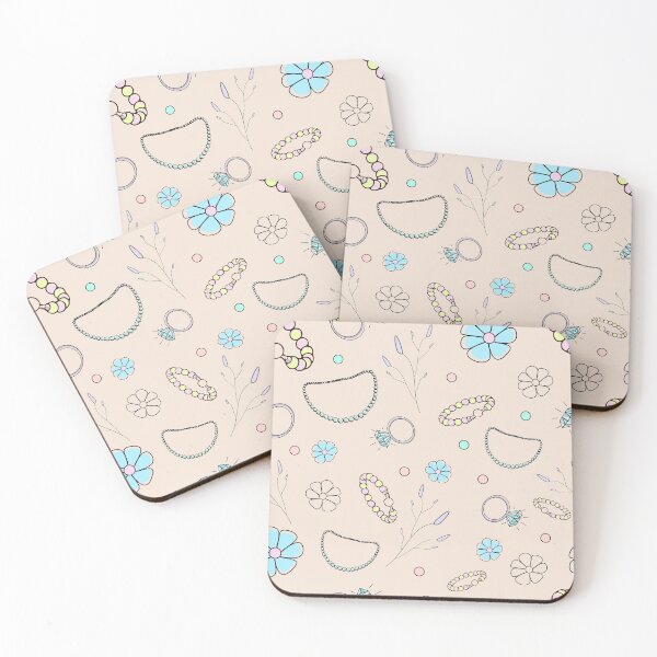 Item preview, Jewelry for girls on pink fun pattern designed and sold by anzelas.