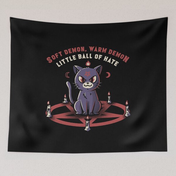 Item preview, Soft Demon, Warm Demon, Little Ball of Hate Cat designed and sold by Tobe Fonseca®.