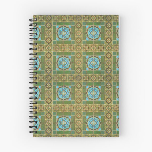 Item preview, Catalina Tile Pattern in Olive, Gold and Cyan designed and sold by ThomMorris.