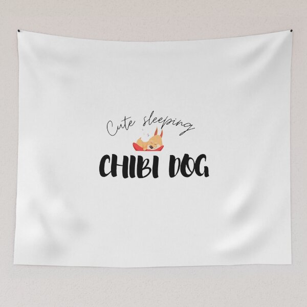 Item preview, cute sleeping chibi dog gift dogs lover gift chibi lover designed and sold by Kukiishop.