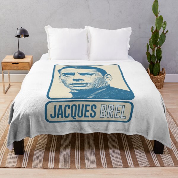 Item preview, Jacques Brel ∆ Vintage Look Fan Design designed and sold by AestheticNow.