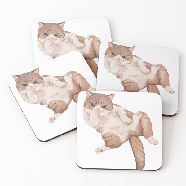 Item preview, Cute cat sitting drawing style designed and sold by deejungvillage.