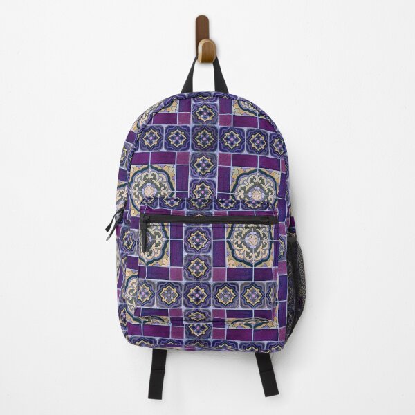 Item preview, Catalina Tile Pattern in Purple and Gold designed and sold by ThomMorris.