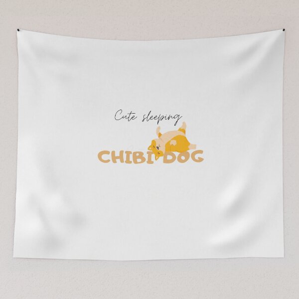 Item preview, cute sleeping chibi dog gift dogs lover gift chibi lover designed and sold by Kukiishop.