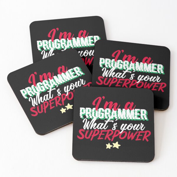 Item preview, I'm a Programmer, What's your Superpower - Funny Programming joke, Birthday gift for programmers designed and sold by LahcenIqbi.
