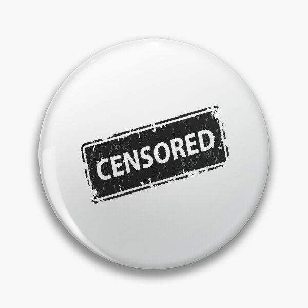 Item preview, Censored Sign Sticker Stamp Texture - Black designed and sold by WearWolfDesigns.