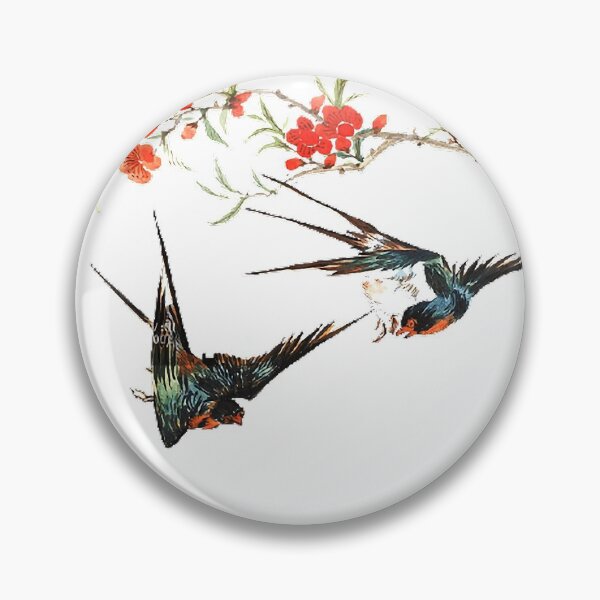 Item preview, Birds and birds ink red flowers, plum blossoms, Chinese painting, animal swallows designed and sold by zenger2021.