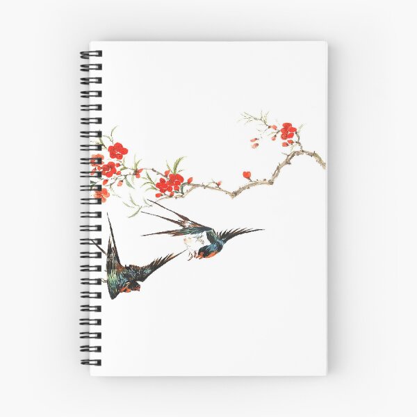 Item preview, Birds and birds ink red flowers, plum blossoms, Chinese painting, animal swallows designed and sold by zenger2021.