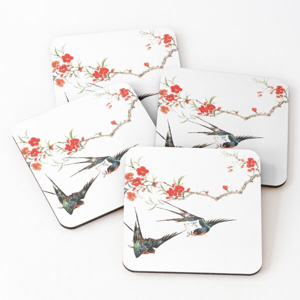 Item preview, Birds and birds ink red flowers, plum blossoms, Chinese painting, animal swallows designed and sold by zenger2021.