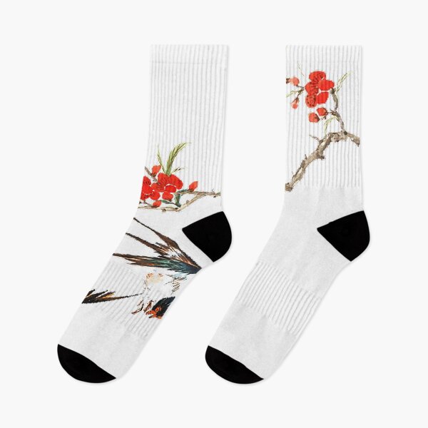 Item preview, Birds and birds ink red flowers, plum blossoms, Chinese painting, animal swallows designed and sold by zenger2021.