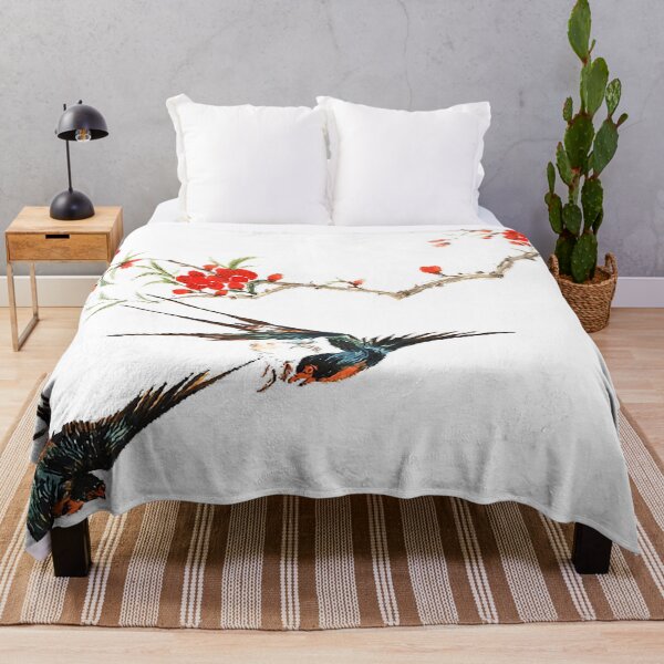 Item preview, Birds and birds ink red flowers, plum blossoms, Chinese painting, animal swallows designed and sold by zenger2021.