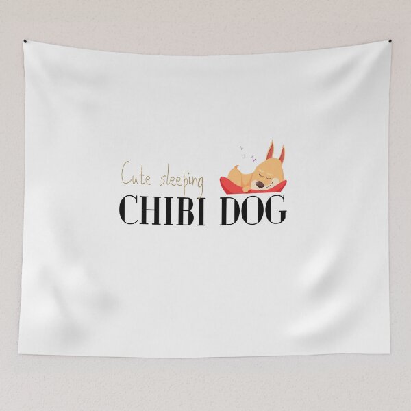 Item preview, cute sleeping chibi dog gift dogs lover gift chibi lover designed and sold by Kukiishop.