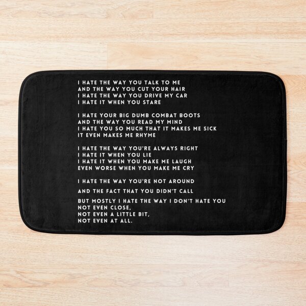 Item preview, 10 Things I Hate About You Poem designed and sold by SBEP Art.