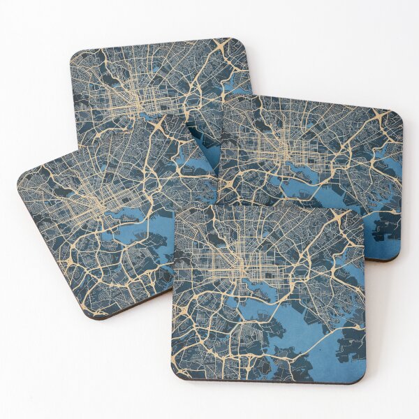 Item preview, Baltimore Map designed and sold by Gin  Neko.