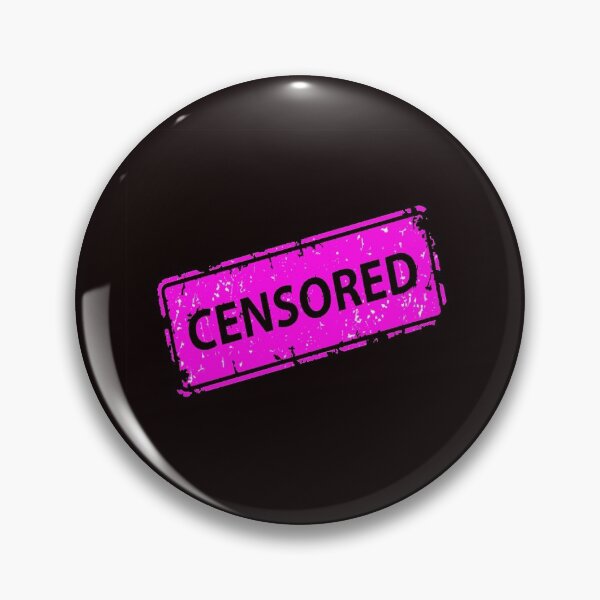 Item preview, Censored Sign Sticker Stamp Texture - Pink designed and sold by WearWolfDesigns.