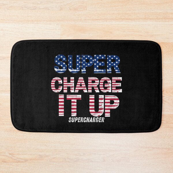 Item preview, Supercharge It Up Supercharger USA American Flag designed and sold by CarantinedChaos.