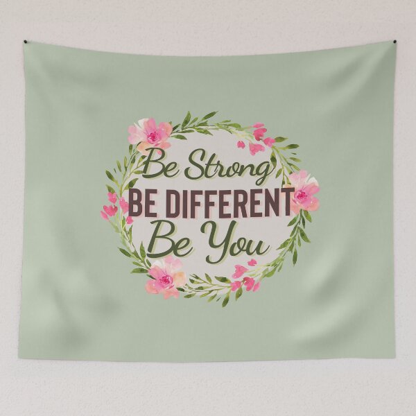 Item preview, Be Strong, Be Different, Be You, Positive quote designed and sold by AmazingEcraft.