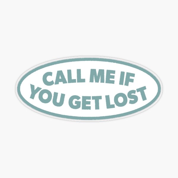Call me if you get lost - Tyler the Creator Sticker for Sale by  Kiarasboutique