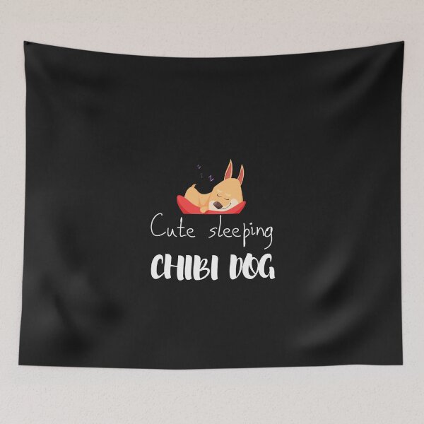 Item preview, cute sleeping chibi dog gift dogs lover gift chibi lover designed and sold by Kukiishop.