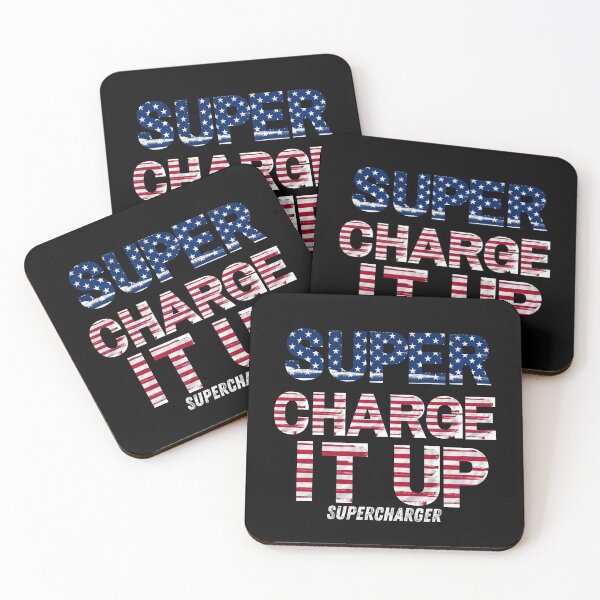 Item preview, Supercharge It Up Supercharger USA American Flag designed and sold by CarantinedChaos.