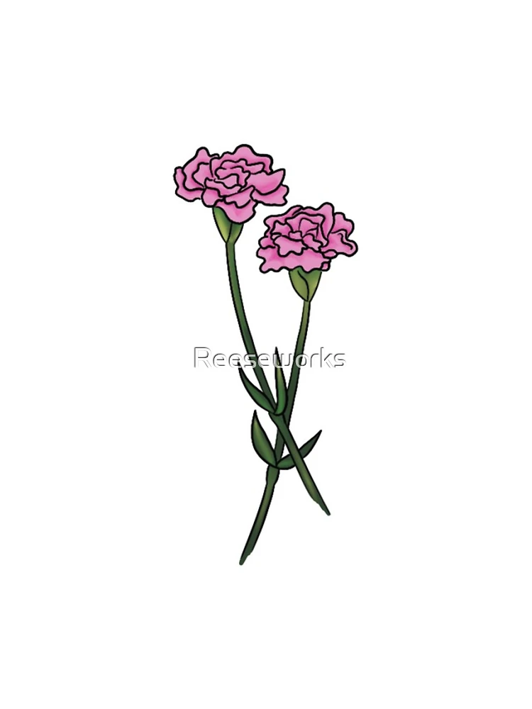 Thumbnail 4 of 4, iPhone Case, Pink Carnation designed and sold by Reeseworks.
