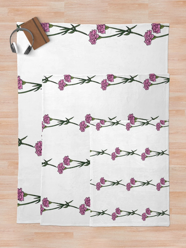 Thumbnail 5 of 6, Throw Blanket, Pink Carnation designed and sold by Reeseworks.