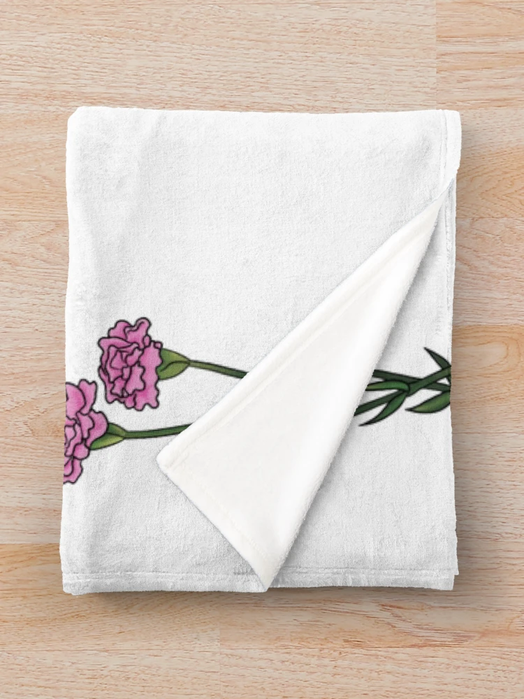 Thumbnail 3 of 6, Throw Blanket, Pink Carnation designed and sold by Reeseworks.