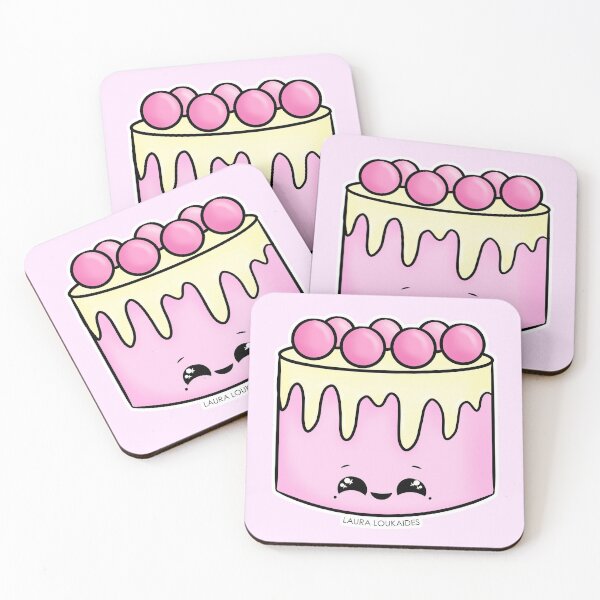 Item preview, Kawaii Pink Chocolate Drip Cake designed and sold by Laura Loukaides.