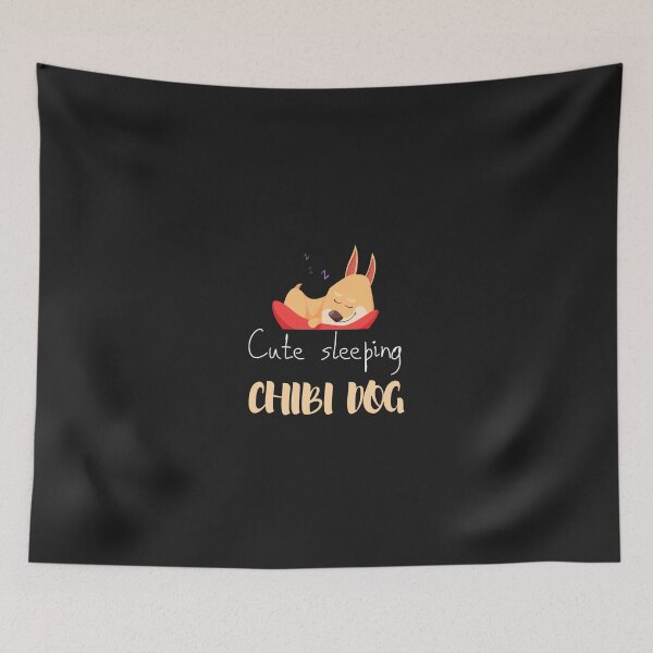 Item preview, cute sleeping chibi dog gift dogs lover gift chibi lover designed and sold by Kukiishop.