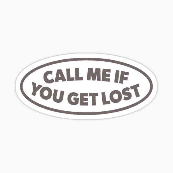 Call Me If You Get Lost Tyler The Creator Inspired Stamp Design Sticker For Sale By Ahzarts Redbubble