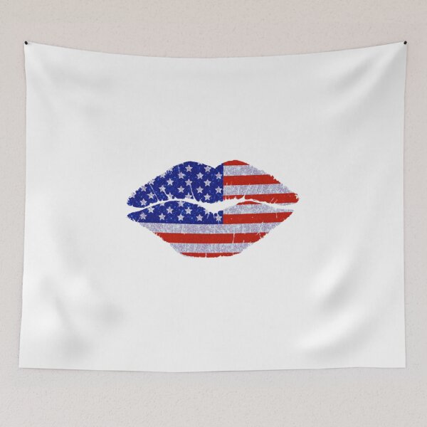 Artikelvorschau, Amerikanische Flagge Lippen Unabhängigkeitstag entworfen und verkauft von zahra369der.