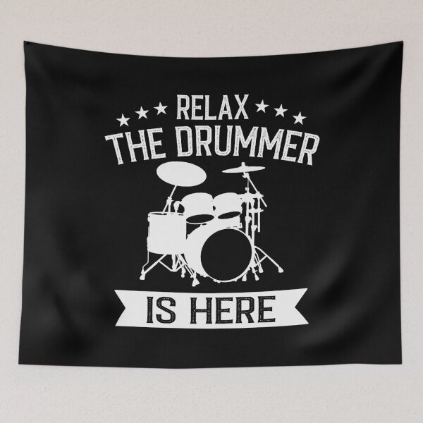 Item preview, Relax The Drummer is Here Drum Player Gift designed and sold by Creative Angel.