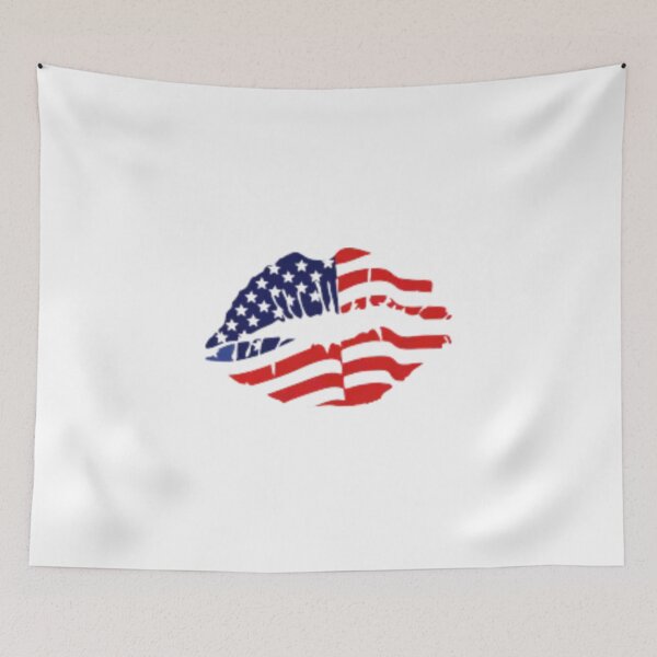 Artikelvorschau, Amerikanische Flagge Lippen Unabhängigkeitstag entworfen und verkauft von zahra369der.