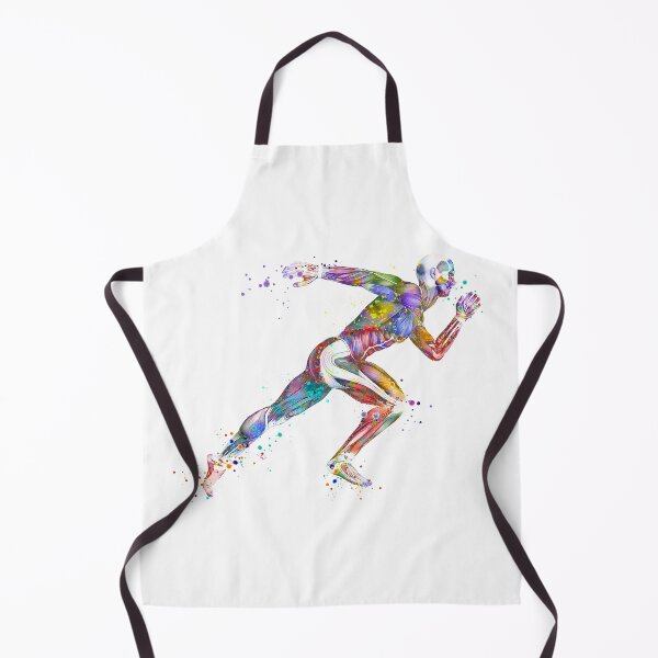 Item preview, Runner Muscles Colorful Sprinter Watercolor designed and sold by LotusGifts.