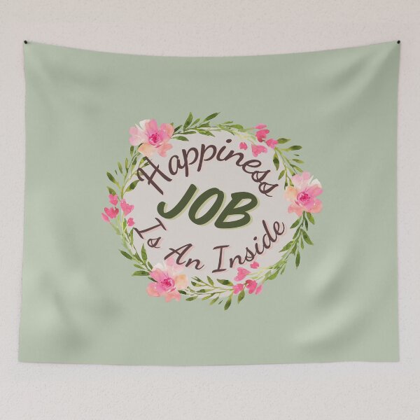 Item preview, Happiness is an Inside Job, Positive quote designed and sold by AmazingEcraft.