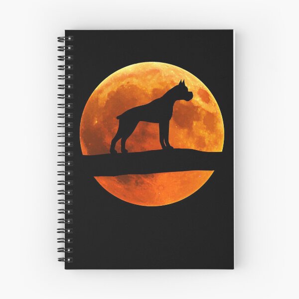 Item preview, Boxer Dog Silhouette Moon Boxer Dog lover designed and sold by alaechamlal.