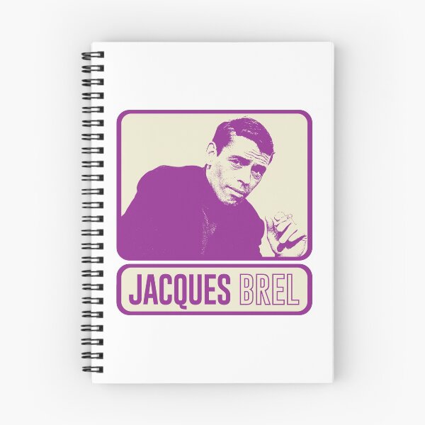 Item preview, Jacques Brel ∆ Vintage Look Fan Design designed and sold by AestheticNow.