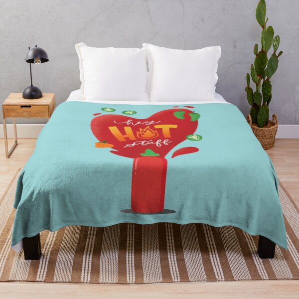 Item preview, Hey Hot Stuff spicy sriracha hot sauce heart designed and sold by awkward-owl.