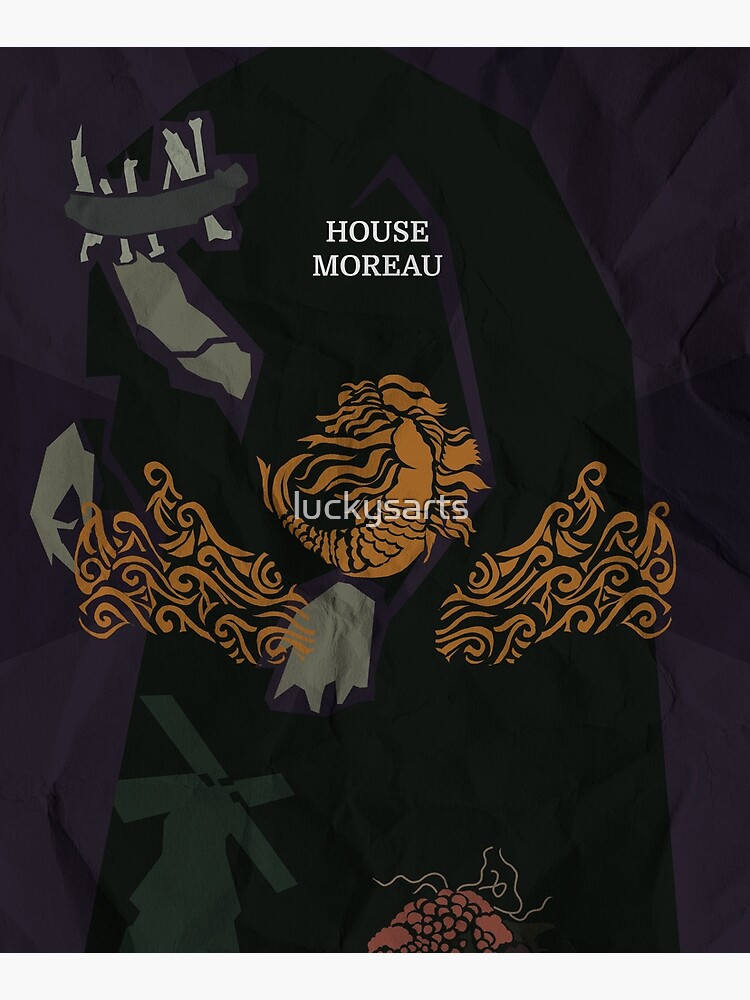 "Resident Evil Village House Moreau" Mounted Print for Sale by