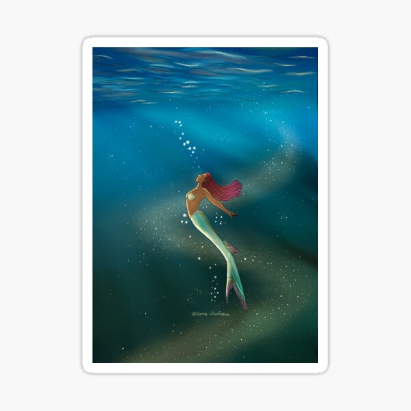 Underwater Yogini Sticker For Sale By Sierratruong Redbubble